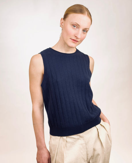 The Maud ribbed vest