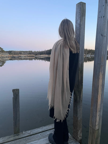 Whisperlight shawl in Pumice